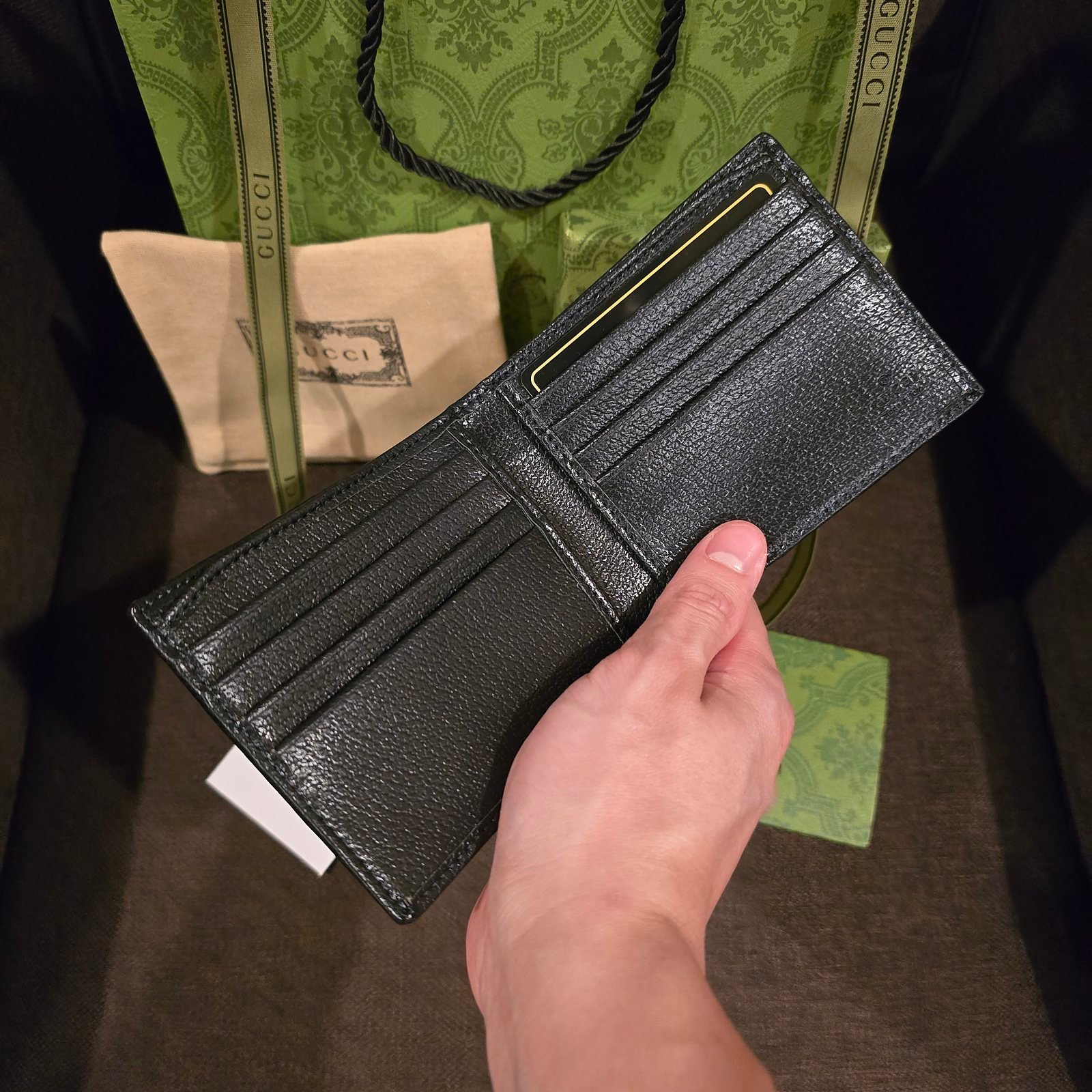 Gucci cartera Ophidia lona GG Supreme con banda Web - Imagen 3